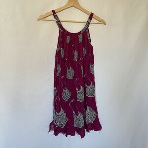 Papua New Guinea cultural dress spaghetti straps women's size S beilum detail